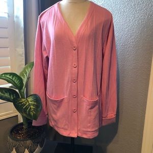 Healing Hands Pink Cardigan size Medium